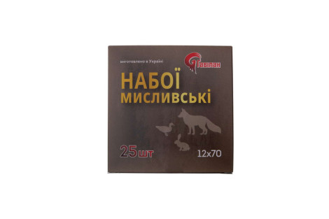 Набої Gavilan к.12/70, дріб №1, навіска 32г, упаковка 25шт