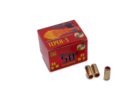 Набої газові ТЕРЕН-3 к.9mm P.A., упаковка 50шт
